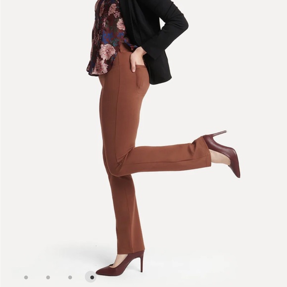 Betabrand Pants - NEVER WORN Betabrand Straight-Leg | 7-Pocket Dress Pant Yoga Pants (Bronze)